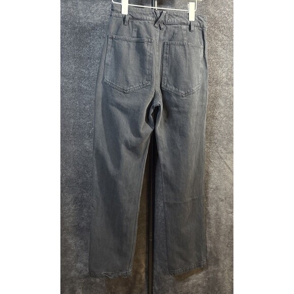 Alex Mill Womens  4 Black Recycled Denim Straight Leg - Picture 8 of 12